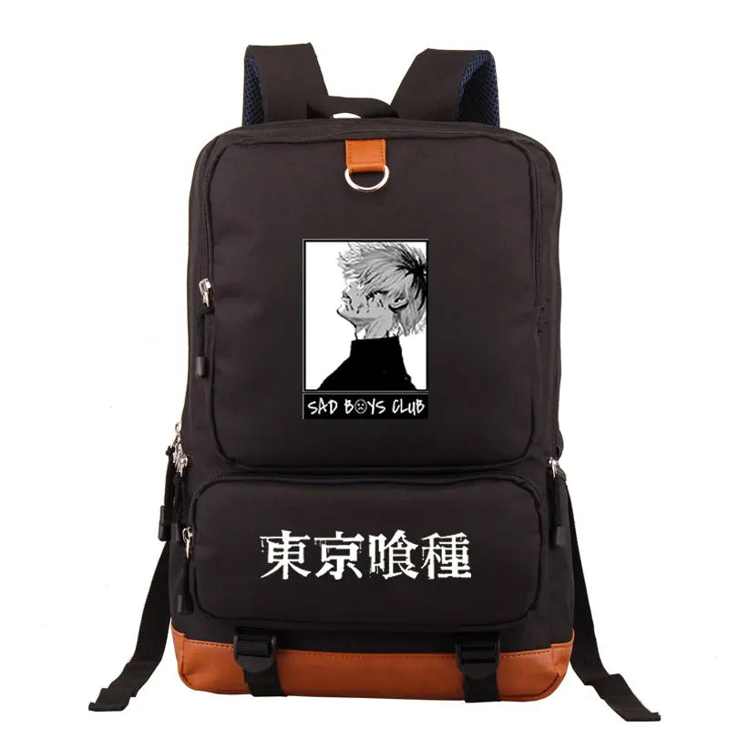 Tokyo Ghoul Backpack Men Anime Teenagers Women Student Book Bags