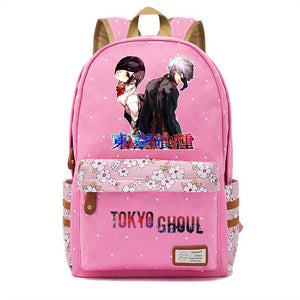 Tokyo Ghoul Canvas Backpack Cartoon Schoolbag Packsack Casual High Teenger