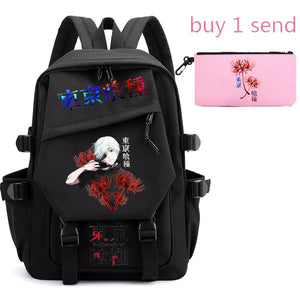 Tokyo Ghoul Ladies Men's Backpack Laptop School Bag Student Men's Bag