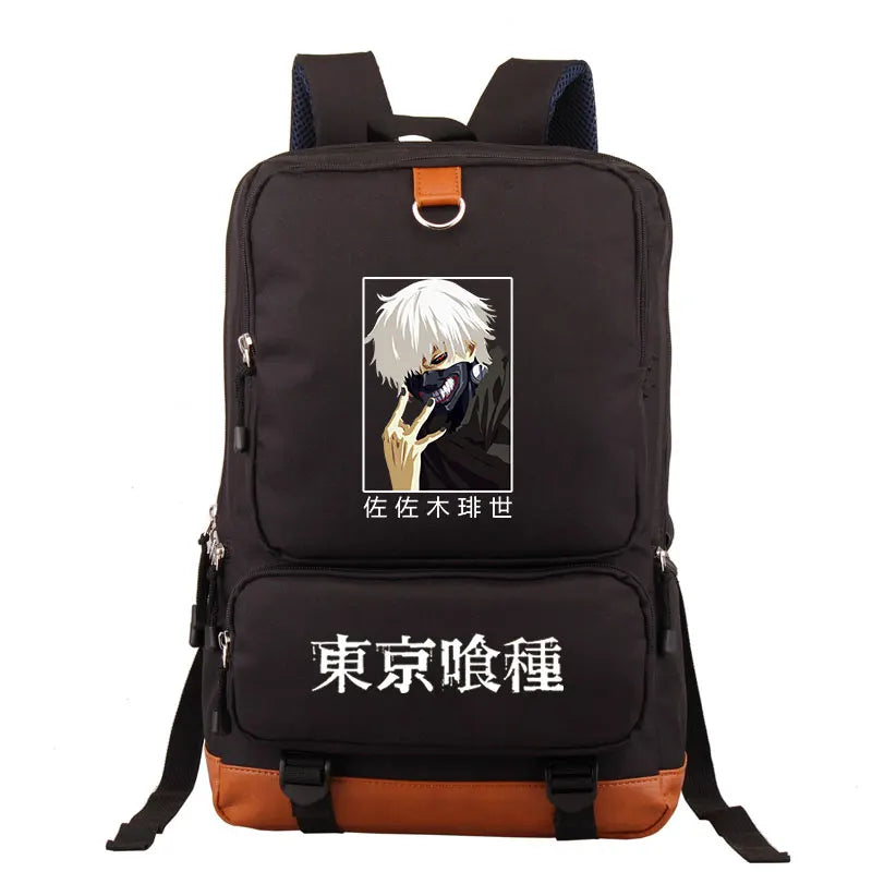 Tokyo Ghoul School Bag Anime Backpack Teenagers Computer Outdoor Laptop Travel