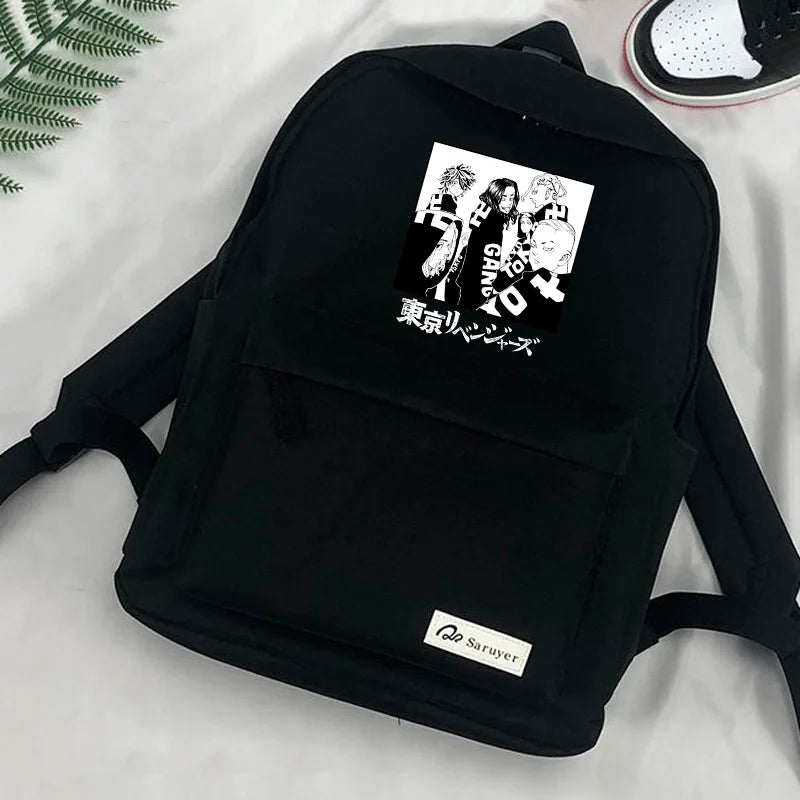 Tokyo Revengers Anime Printed Backpack Student School Bookbag Casual Shoulder Ba