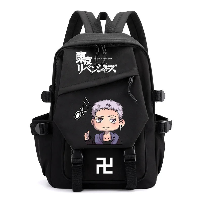 Tokyo Revengers Backpack Durable Nylon Laptop Bag Boy Girl School Bags