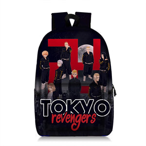 Tokyo Revengers Backpack Teens School Shoulder Bag Girls Boys Canvas