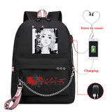 Tokyo Revengers Valhalla Chifuyu Matsuno School Backpack with USB Charging