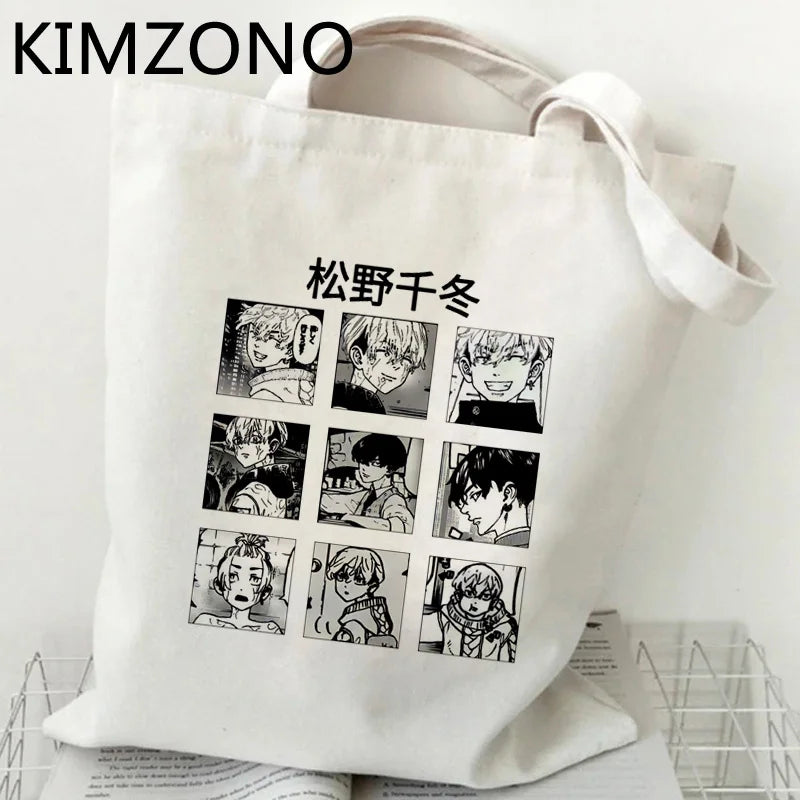 Tokyo Revengers Jute Shopping Bag Tote Foldable Shopper