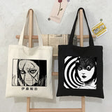 Tomie Japanese Horror Shoulder Bag Large-Capacity Harajuku Shopper