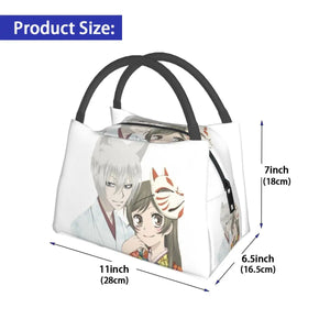 Tomoe & Nanami Love Anime Lunch Bag - Retro School Thermal Cooler Bag
