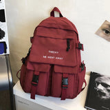 Women's Large Capacity School Backpack Harajuku Style