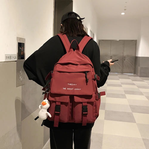 Women's Large Capacity School Backpack Harajuku Style