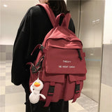 Harajuku Style Women's Backpack Large Capacity School Bag