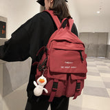 Women's Large Capacity School Backpack Harajuku Style