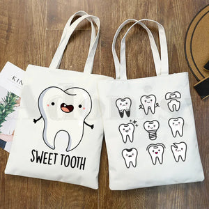Funny Tooth Dentist Graphic Shoulder Bag