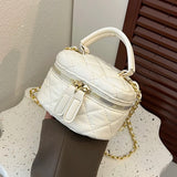 Mini Square Crossbody Purse Bag Quilted Pattern Sling Messenger Bag