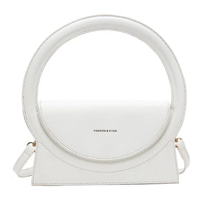 Round Handle Bag Clutch Bag Lady Crossbody Shoulder Bag