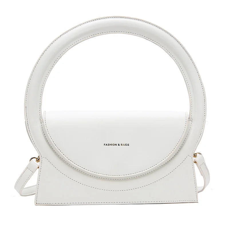 Round Handle Bag Clutch Bag Lady Crossbody Shoulder Bag