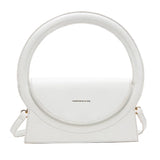 Round Handle Bag Clutch Bag Lady Crossbody Shoulder Bag