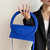 Round Handle Bag Clutch Bag Lady Crossbody Shoulder Bag