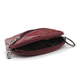 Cow Leather Key Wallet Purse Men Women Keychain Holder Pocket Organizer