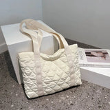 Top Shopper Shoulder Bags For Women Soft Cotton Nylon Shopping Bags Canvas Totes