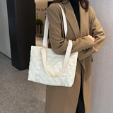 Top Shopper Shoulder Bags For Women Soft Cotton Nylon Shopping Bags Canvas Totes