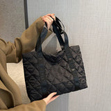 Top Shopper Shoulder Bags For Women Soft Cotton Nylon Shopping Bags Canvas Totes