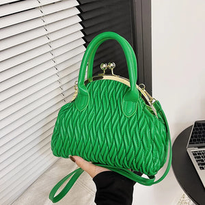 Shoulder Bag Women Crossbody Shell Clutch Purse Green Handbag