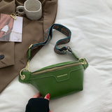 Leather Fanny Pack Female Chest Bag Belt Purse Women Shoulder Crossbody