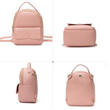 Women Casual Backpack Shoulder Bag Mini Crossbody Leather Backpacks