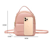 Women Casual Backpack Shoulder Bag Mini Crossbody Leather Backpacks