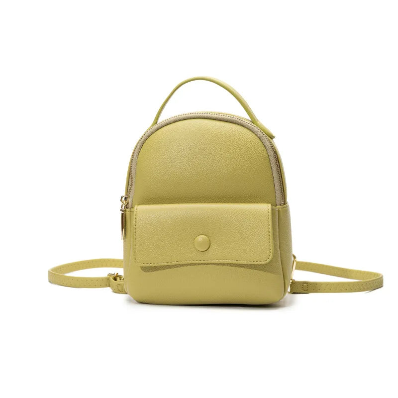 Women Casual Backpack Shoulder Bag Mini Crossbody Leather Backpacks