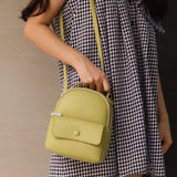 Women Casual Backpack Shoulder Bag Mini Crossbody Leather Backpacks