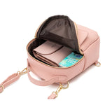 Women Casual Backpack Shoulder Bag Mini Crossbody Leather Backpacks