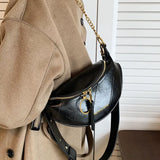 Women's Leather Chain Waist Belt Bag Crossbody Chest Phone Purse