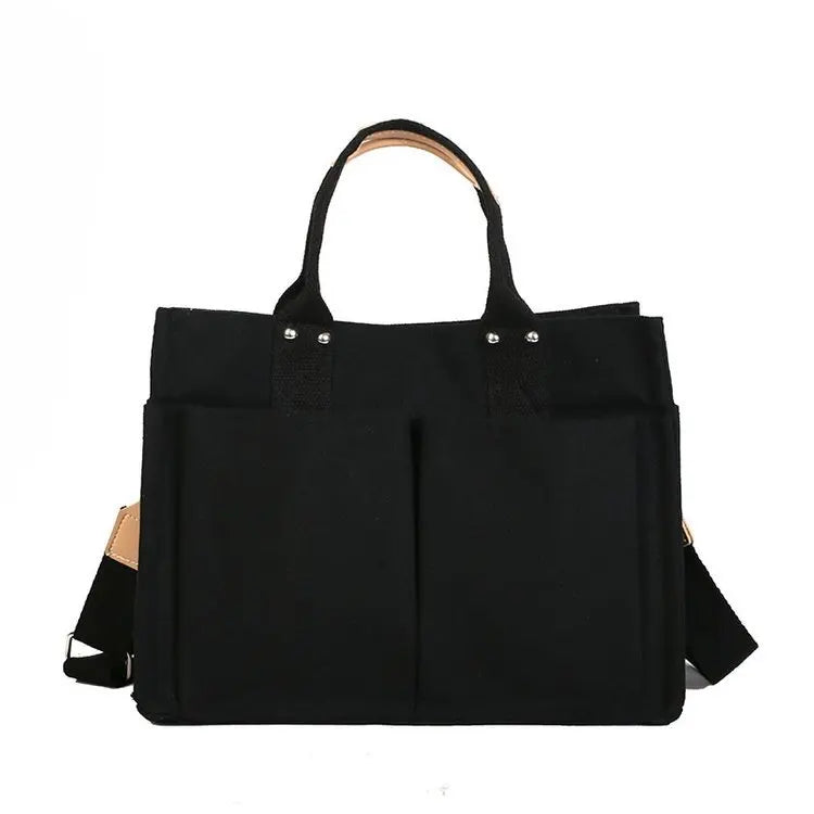 Canvas Crossbody Handbag Large Capacity Shoulder Bag for Women