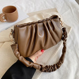 Beaded Pearly Crossbody Bag Women Shoulder Handbag Square Satchel Totes