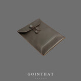 Leather Laptop Sleeve Bag 13 Inch Notebook Business Handbag Briefcase