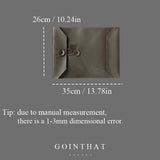 Leather Laptop Sleeve Bag 13 Inch Notebook Business Handbag Briefcase
