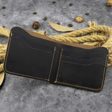 Top Leather Men's Wallet Retro Wallet for Men Durable Real Leather
