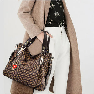 Women's Top Handle Bag Vintage Leather Shoulder Crossbody Tote