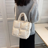 Small Leather Top Handle Tote Bag for Women - Winter Trends