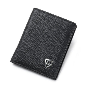 Cowhide Leather Wallets for Men Short Wallet Portefeuille Homme