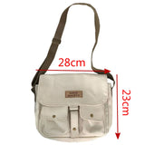 Canvas Diagonal Crossbody Bag Women Shoulder Bag Schoolbag