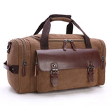 Casual Travel Duffel Bag PU Leather Men Handbags Large Capacity Messenger Tote