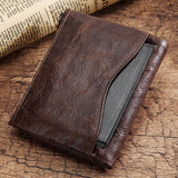 Top Cow Leather Men's Wallet with Passport Photo Holder