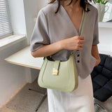 Half Moon Crossbody Bag PU Leather Shoulder Sac A Main Bolso