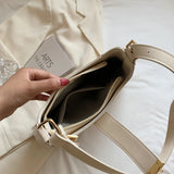 Half Moon Crossbody Bag PU Leather Shoulder Sac A Main Bolso