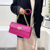 Leather Crossbody Bag for Women Underarm Handbag Flap