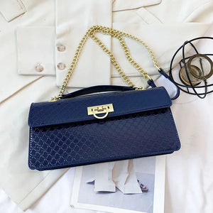 Leather Crossbody Bag for Women Underarm Handbag Flap