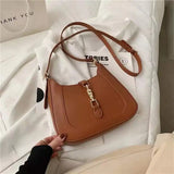 Leather Crossbody Bag for Women Underarm Bag