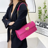 Leather Crossbody Bag for Women Underarm Handbag Flap